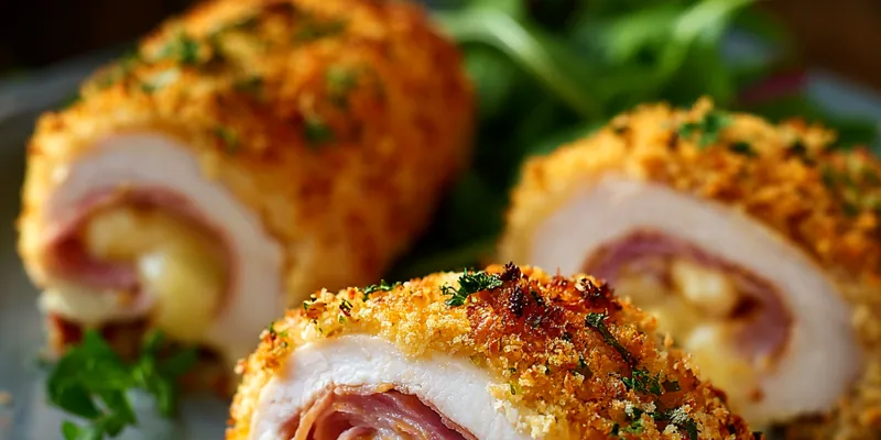 Chicken Cordon Bleu Roll-Ups