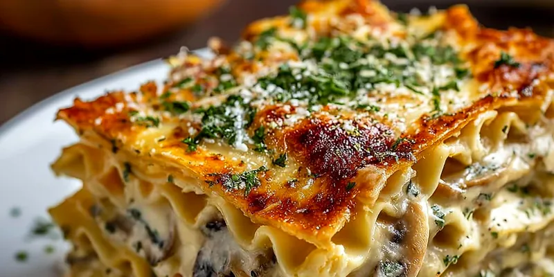 Creamy Mushroom Lasagna