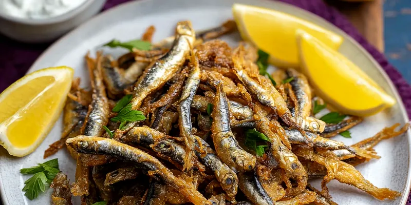 Crispy Turkish Fried Anchovies