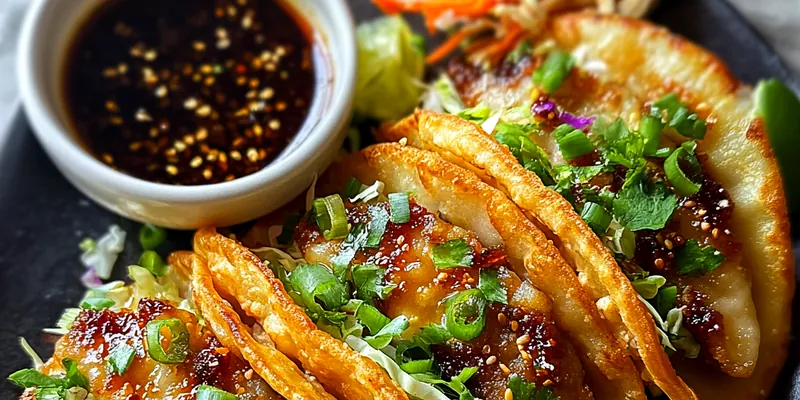 Smash Dumpling Tacos