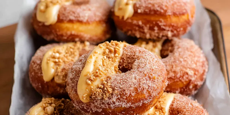 Spiced Cheesecake Doughnuts